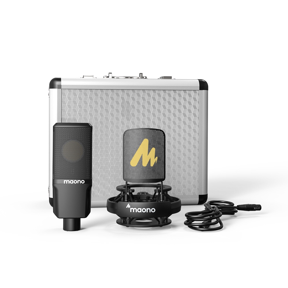 Maono Au Pm Xlr Condenser Microphone With Mm Large Diaphragm