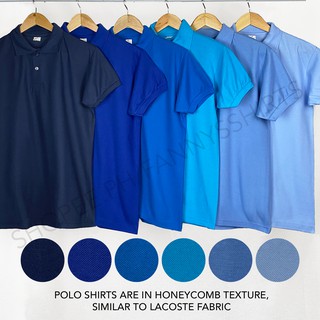 Unisex Plain Polo Shirt Softex Whistler Honeycomb Navy Blue Rblue