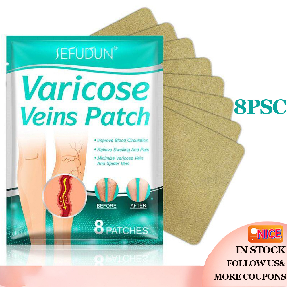 8pcsVaricose Veins Patch Relief Leg Vasculitis Spider Varicose Vein