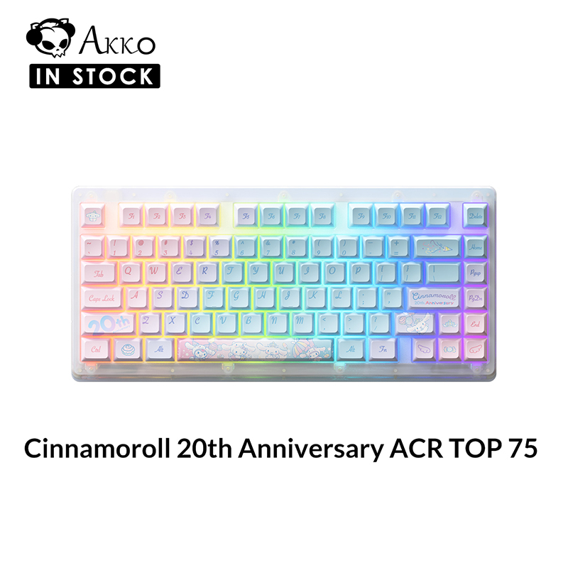 Akko Cinnamoroll ACR TOP 75 RGB Hot Swappable Wired Mechanical Keyboard