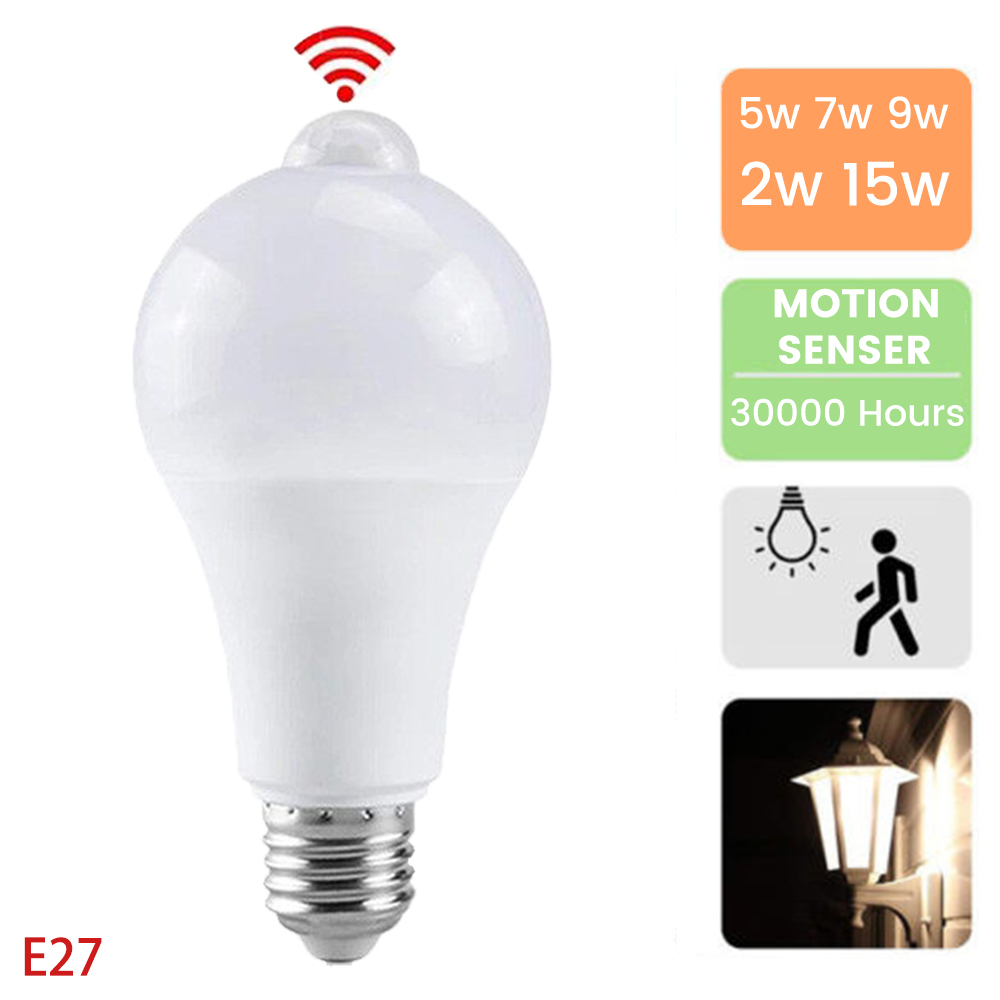 E Motion Sensor Bulb Light Dusk To Dawn Day Night Light Auto On Off