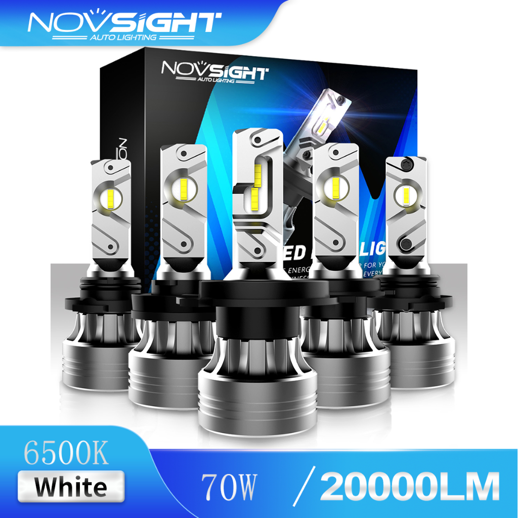 Novsight N55 Car LED Headlight 20000lm 70w 6500k H11 H4 H7 9005 9006 H1