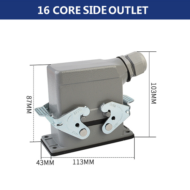 Rectangular Heavy Duty Connectors HDC HE 4 6 8 10 16 20 24 32 48 Core