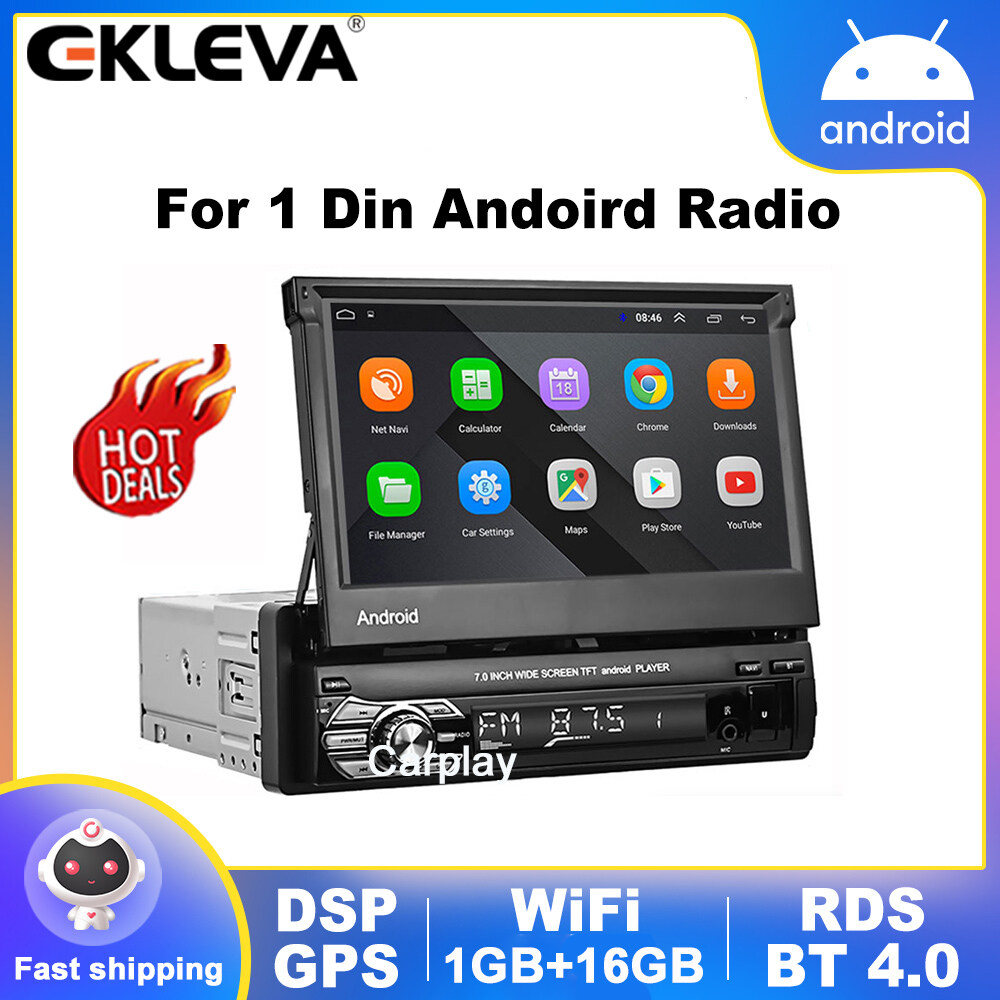 Ekleva Android Din Quad Core Car Gps Navigation Player Inch