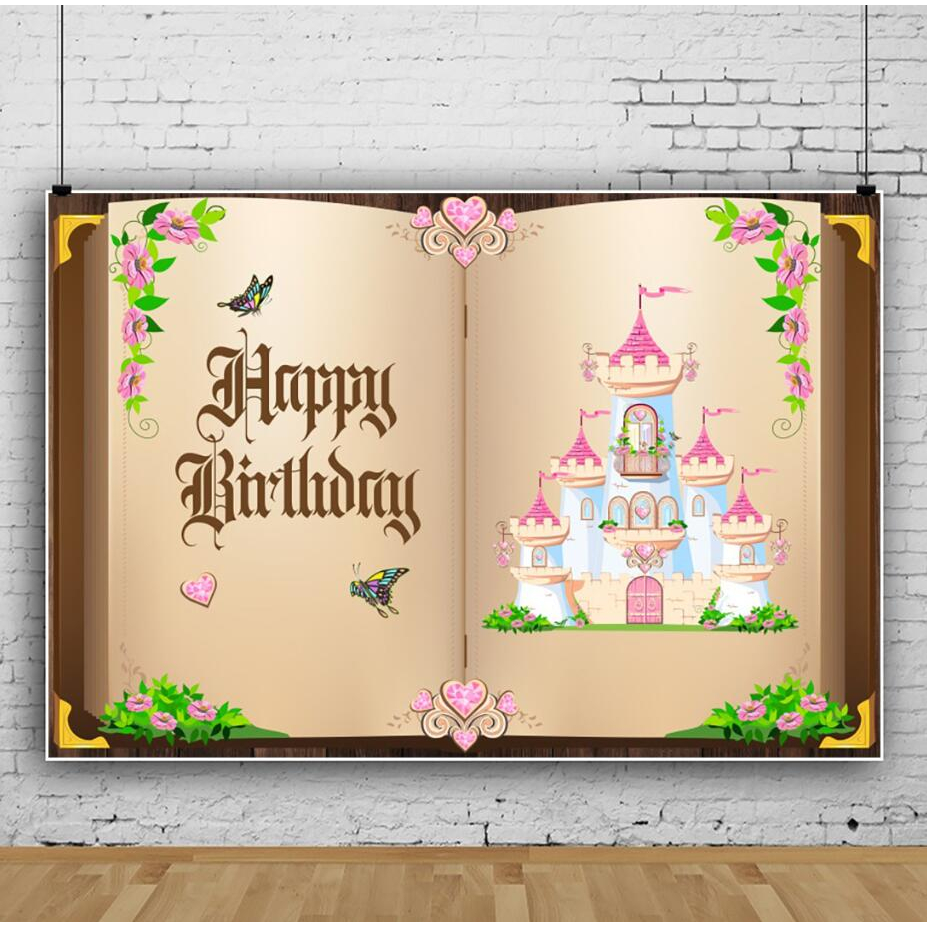 X Ft Magic Castle Photography Backdrop Fairy Tale Book Castle