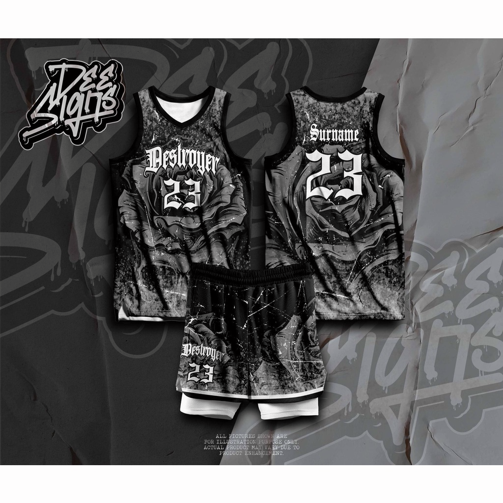 Basketball Jersey Customized Name And Number Sublimation Dstroyer