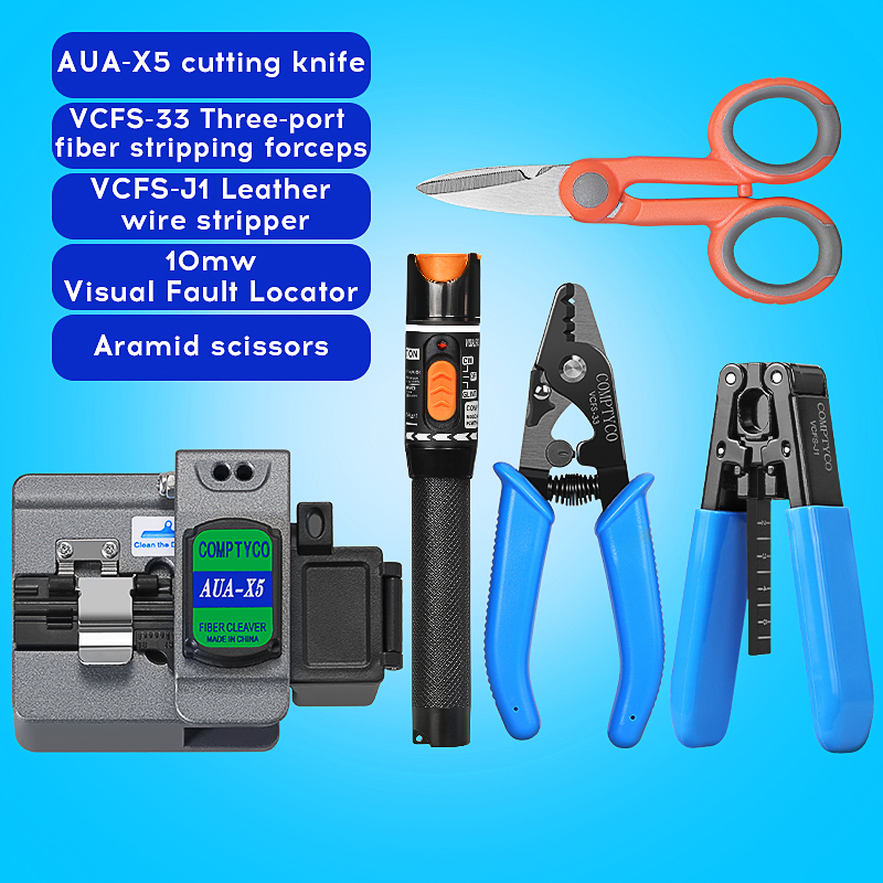 Comptyco Aua X Fiber Optic Tool Set Fiber Optic Cutting Machine Visual