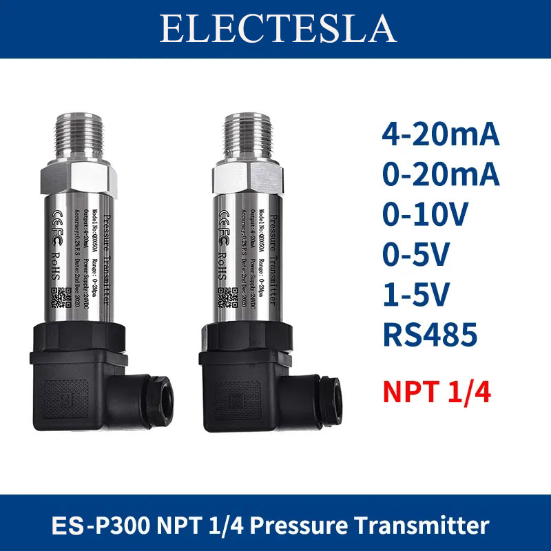 Npt Pressure Transmitter Wires V Wires Ma Output Bar