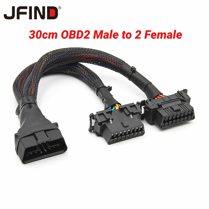 Cm In Obd Extension Cable Obd Pin Male To Female Splitter