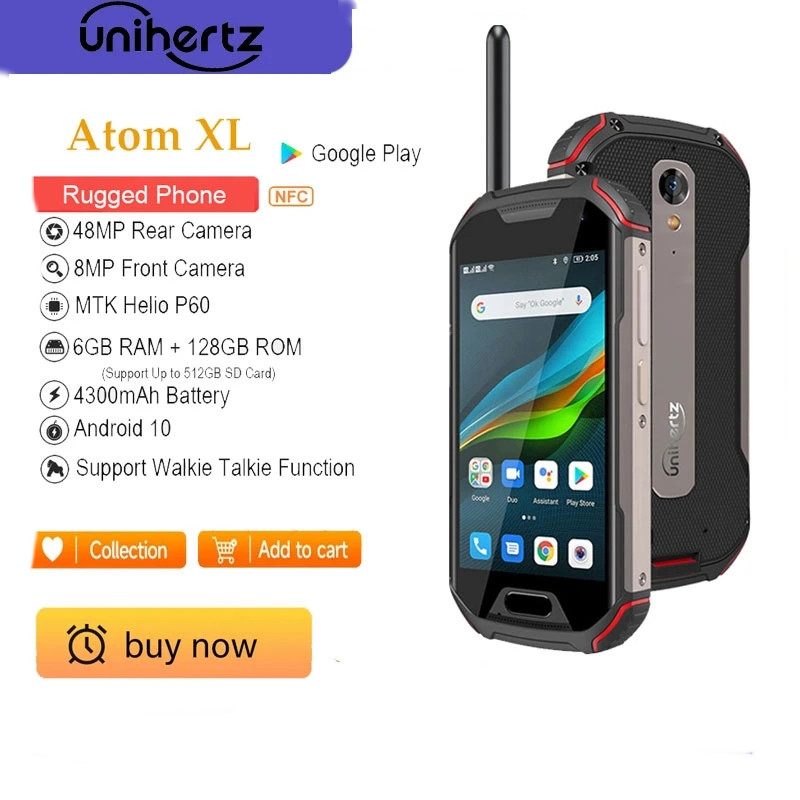 Original Unihertz Atom XL DMR Walkie Talkie Rugged Mobile Phone IP68