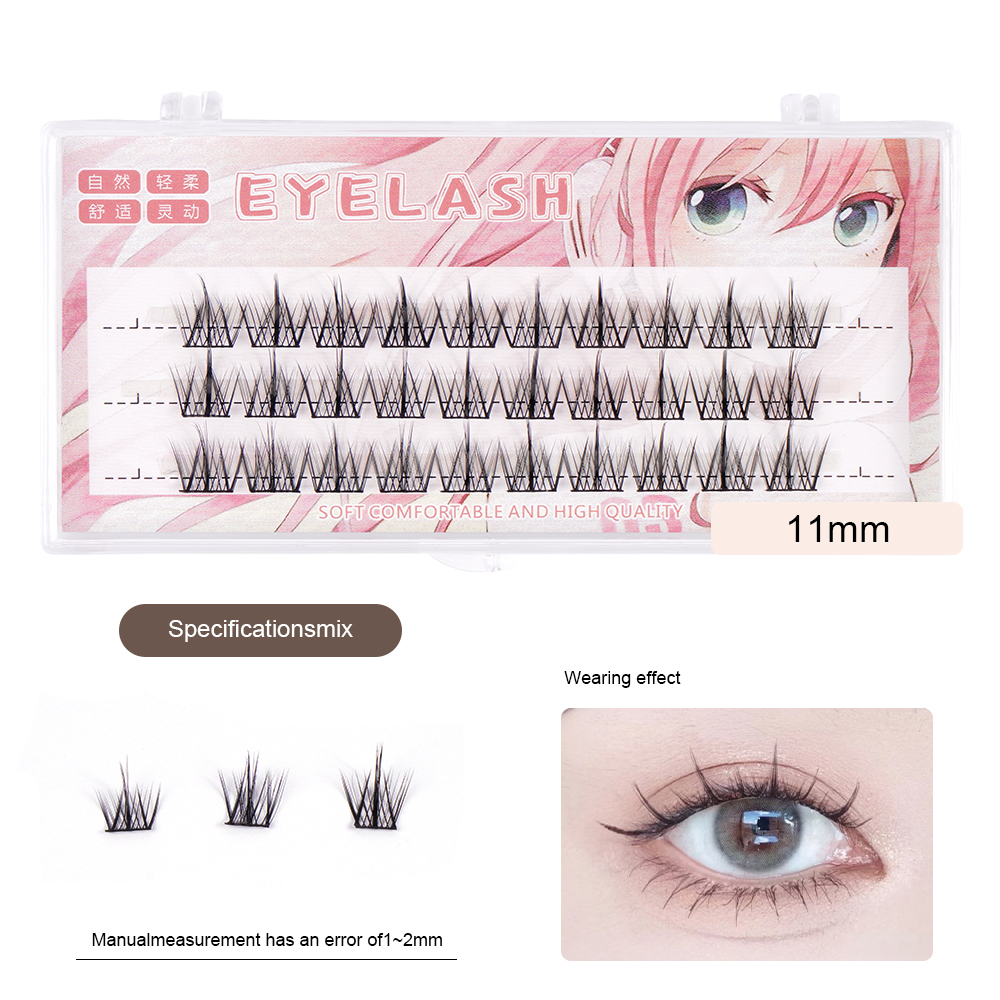 Maange D Soft False Eyelashes Handmade Wispy Fluffy Long Lashes Nature