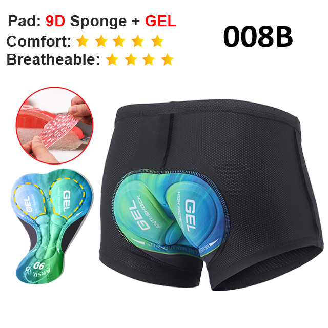 NEWBOLER Breathable 9D Gel Pad Cycling Shorts Bicycle Underwear