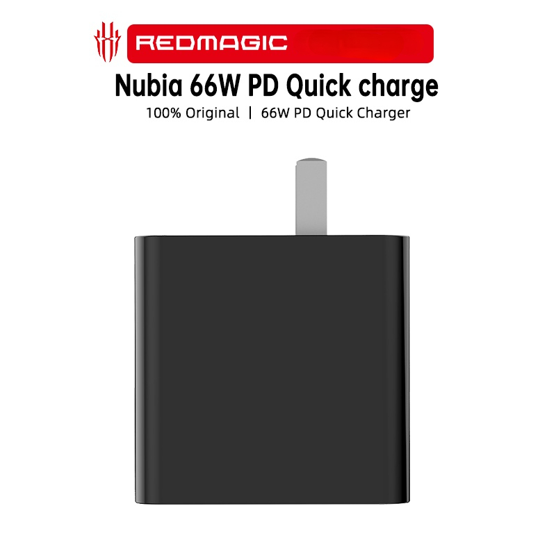 100 Original Nubia RedMagic Original 66w PD Fast Charger Compatible