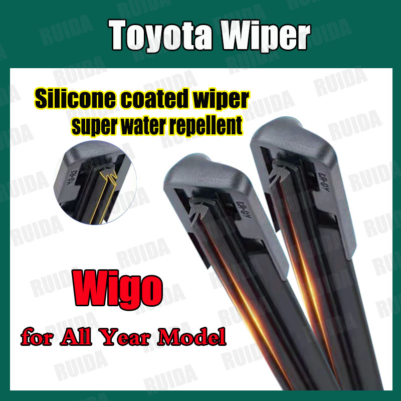 Silicone Toyota Wigo Wiper Blade Set For All Year Model Vigo Car Window