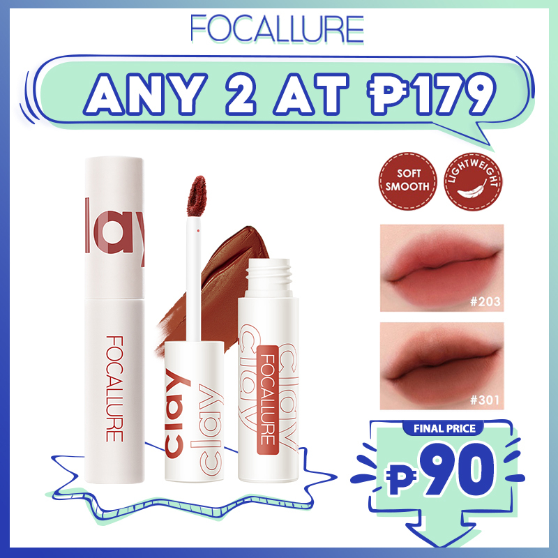 Focallure Velvet Mist Matte Lip Clay Lightweight Soft Lip Mud Shopee