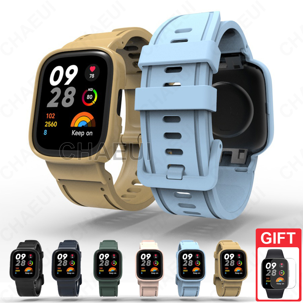 Silicone Strap With Case Bracelet Replacement For Redmi Watch Redmi