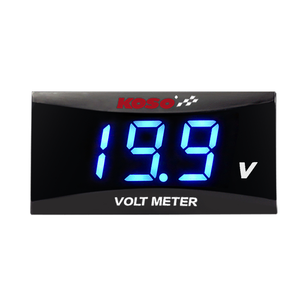 Koso Voltmeter Meter Universal Motorcycle Voltage Gauge Led Digital