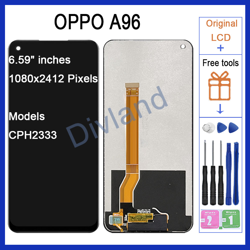 Original Lcd For Oppo A96 CPH2333 Realme 8i 9i Narzo 50 LCD Display