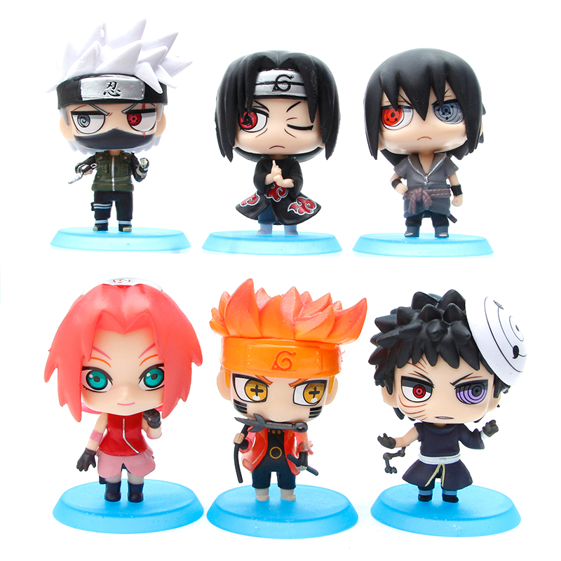 Uzumaki Naruto Sasuke Action Figures Obito Hhatake Kakashi Itachi