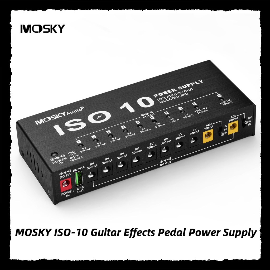 Ph Ready Stock H Shippingmosky Iso Guitar Effects Pedal Power