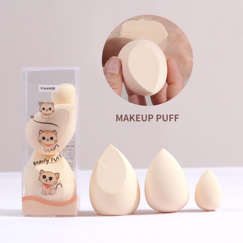 Maange Pcs Box Makeup Sponges Powder Beauty Sponge Puff For Liquid