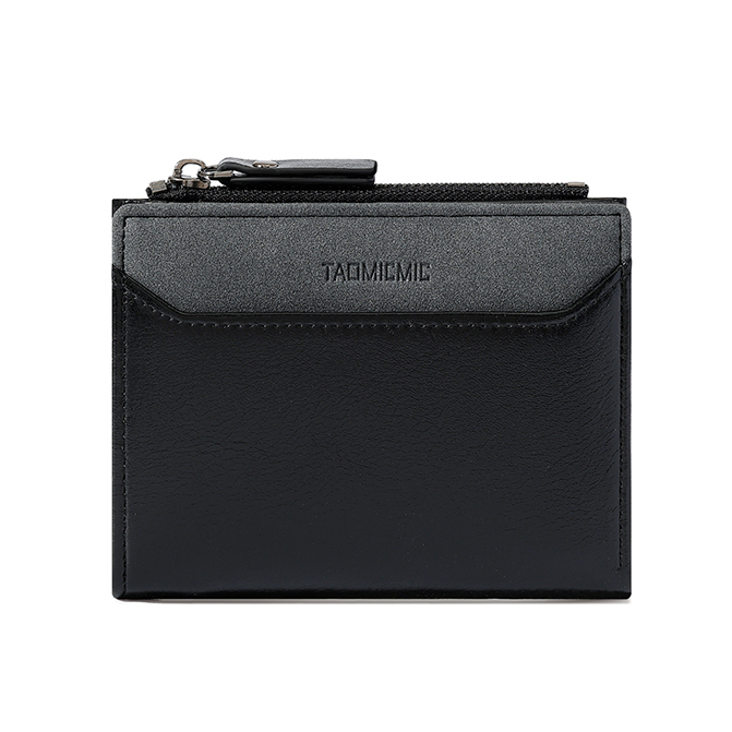 Seagloca New Luxury Simple Business Portable Men S Pu Bifold Short