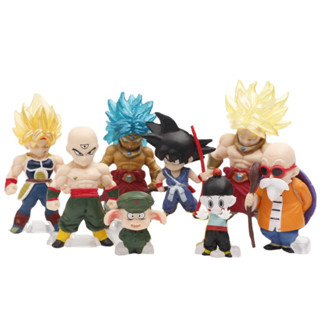 8Pcs Set Dragon Ball Z Son Goku Master Roshi Kame Sennin Broli Tien