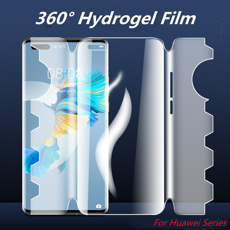 360 Full Cover Butterfly Hydrogel Film For Huawei P60 P50 P40 P30 Pro