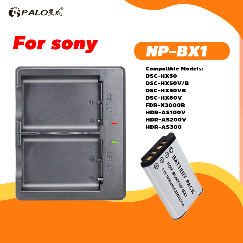 PALO NP BX1 Camera Battery For SONY DSC RX100 RX1 HDR AS15 AS10 HX300