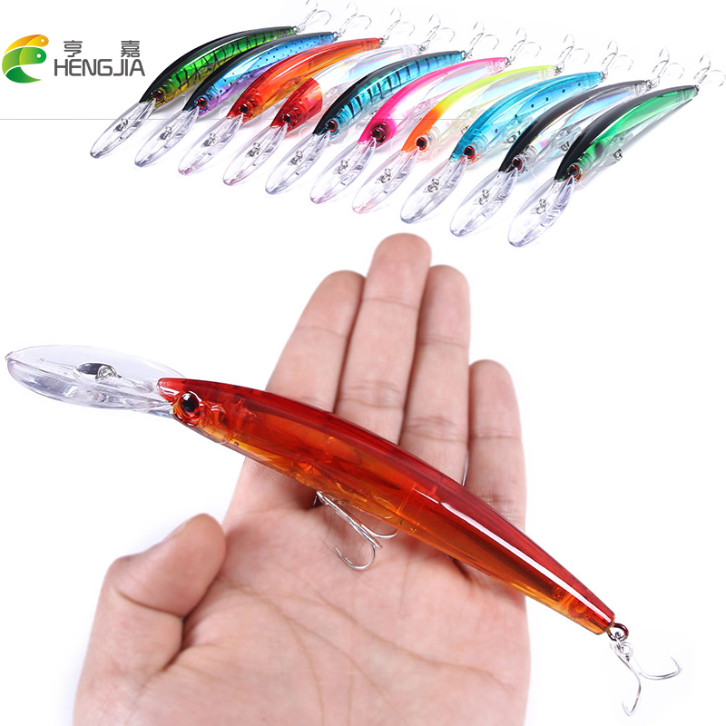 Hengjia Pcs Long Throw Casting Fishing Lure D Eyes Laser Minnow Hard