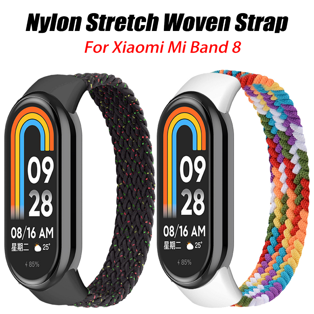 Ready Stocknylon Braided Solo Strap For Xiaomi Mi Band Nfc