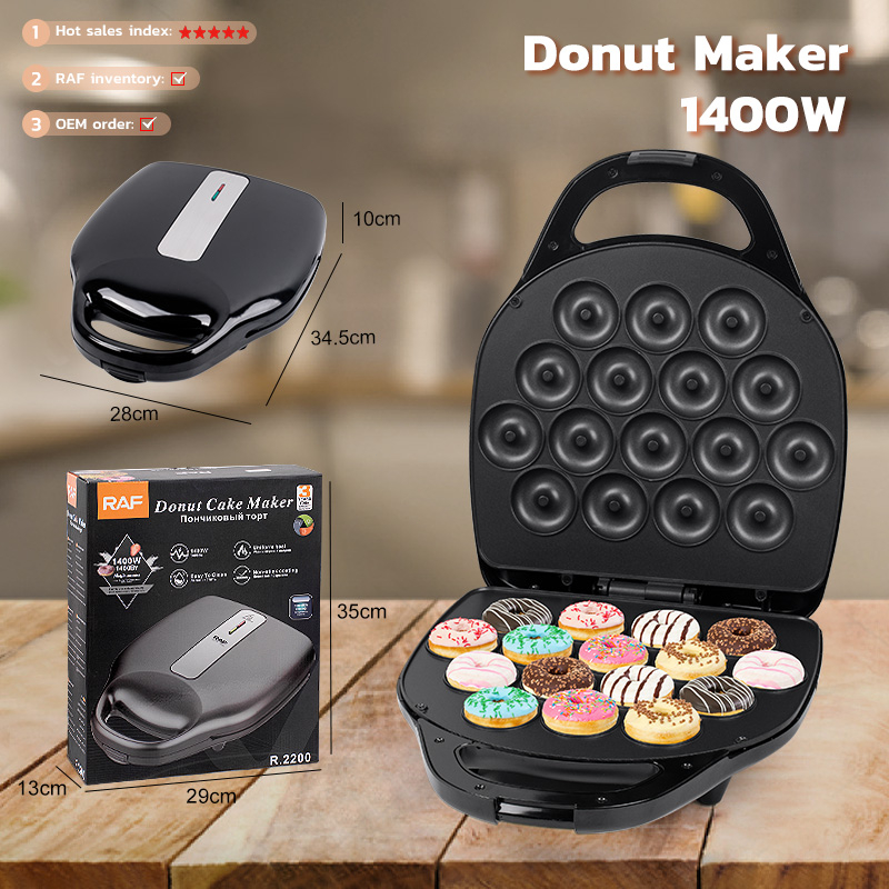 Original Raf Holes Mini Donut Maker Machine Electric Donut