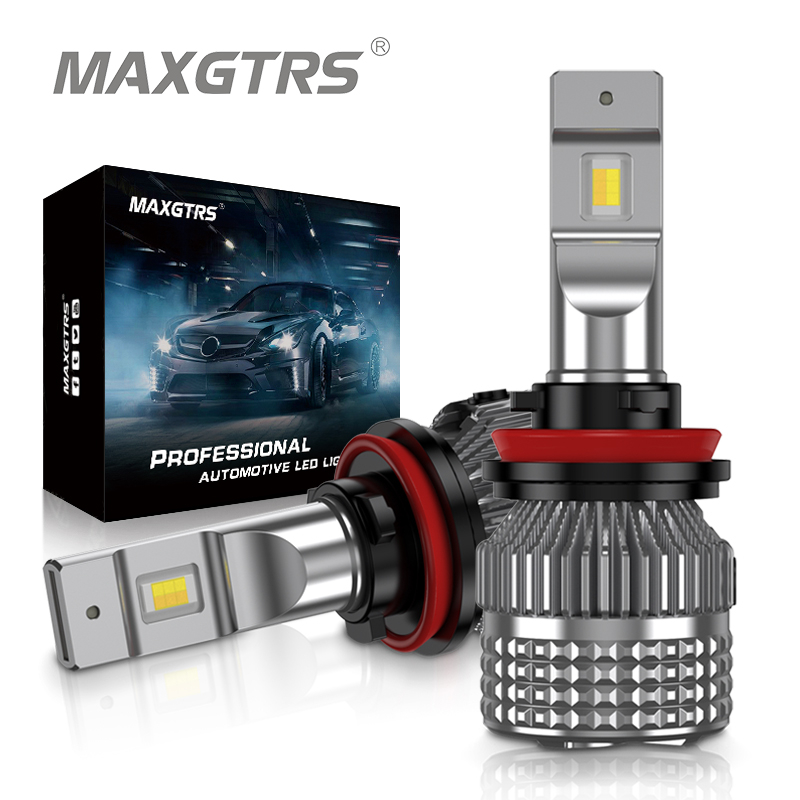 Maxgtrs 2x Car LED Bulb Headlight Fog Light H1 H4 H7 H8 H9 H11 9005