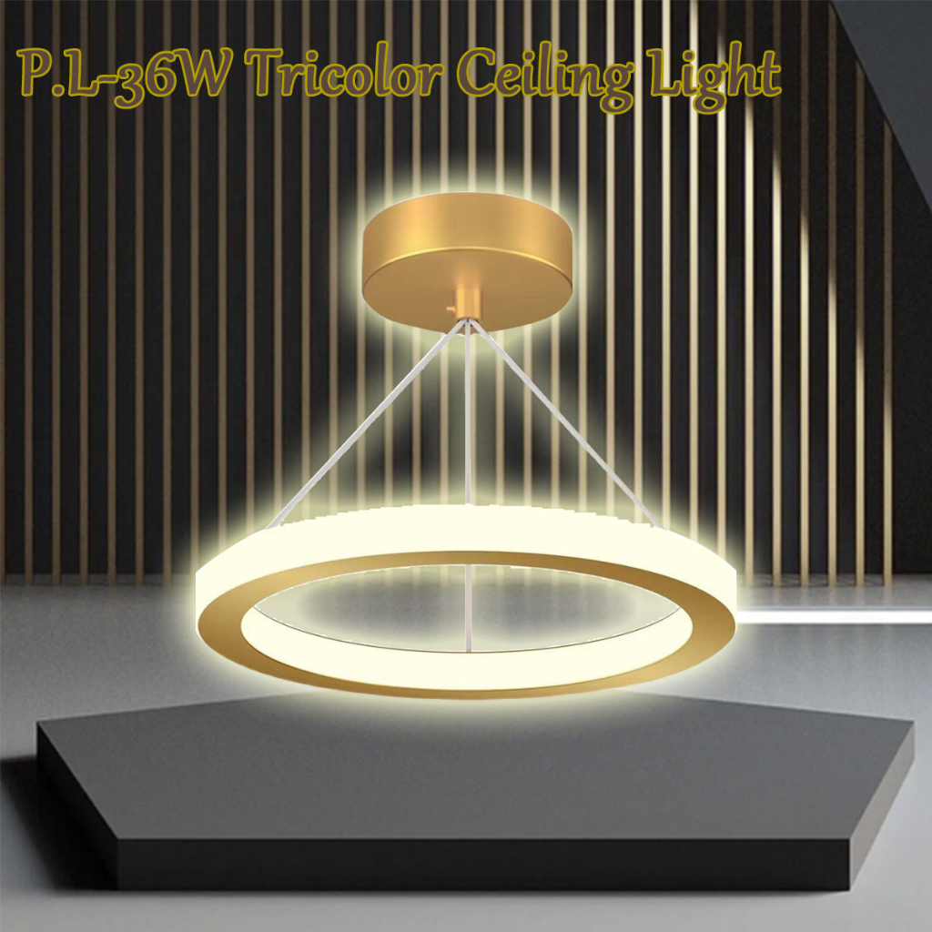 Cod Years Warranty W Led Tricolor Ceiling Light Drop Light Modern