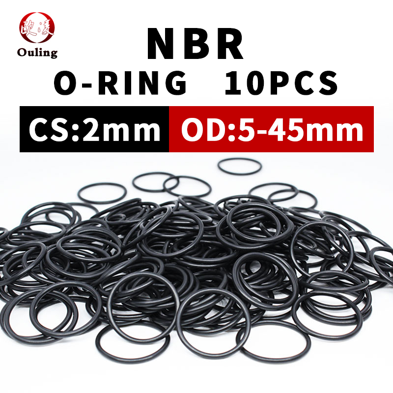 Ouling Pcs Lot Nitrile Rubber Black Nbr Cs Mm Thickness Od Mm