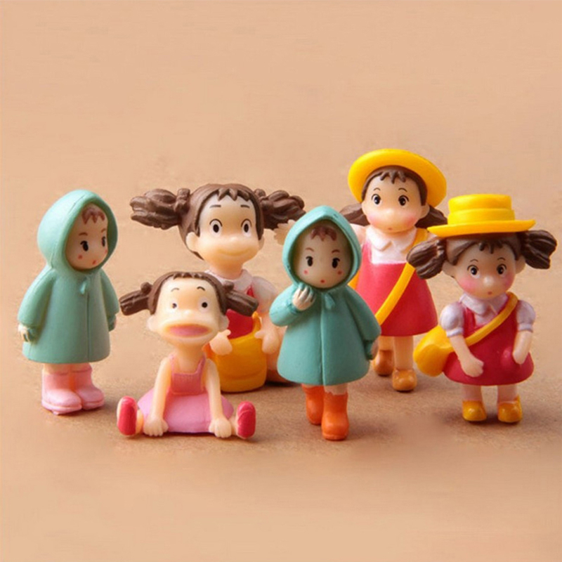 6Pcs Set Japan Miyazaki Hayao Anime Tonari No Totoro Mei Ogino Chihiro