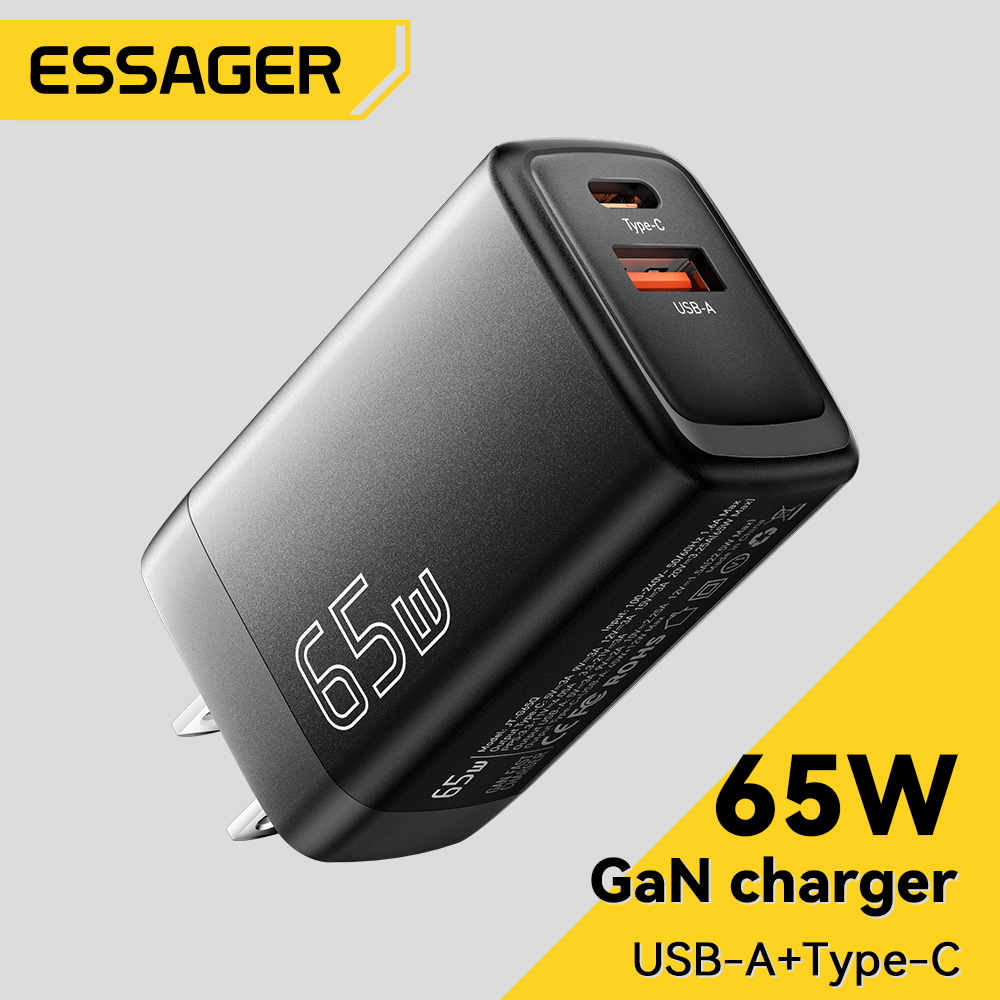 Essager Gan W Type C Charger Compatible With Pps Pd Qc Fast