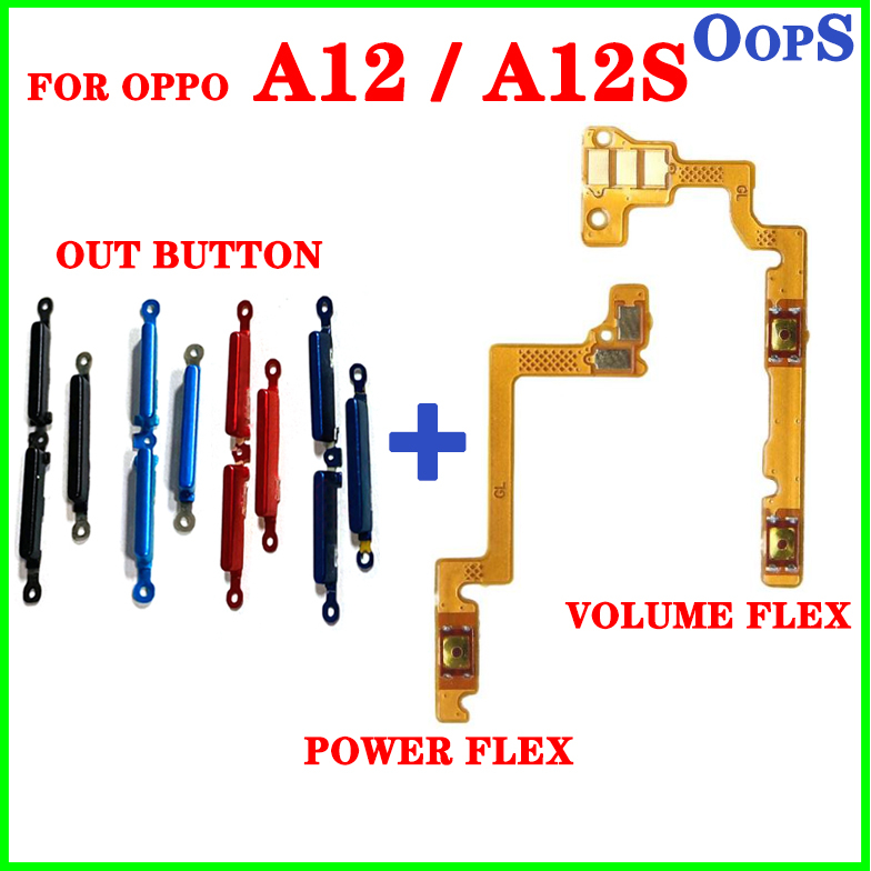 ON Off Power Button Flex For Oppo A12 A12S Volume Side Key Out Button