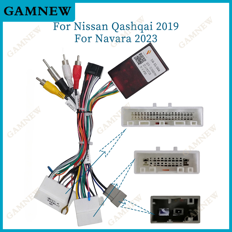 Car Pin Wiring Harness Adapter Canbus Box Decoder For Nissan Qashqai