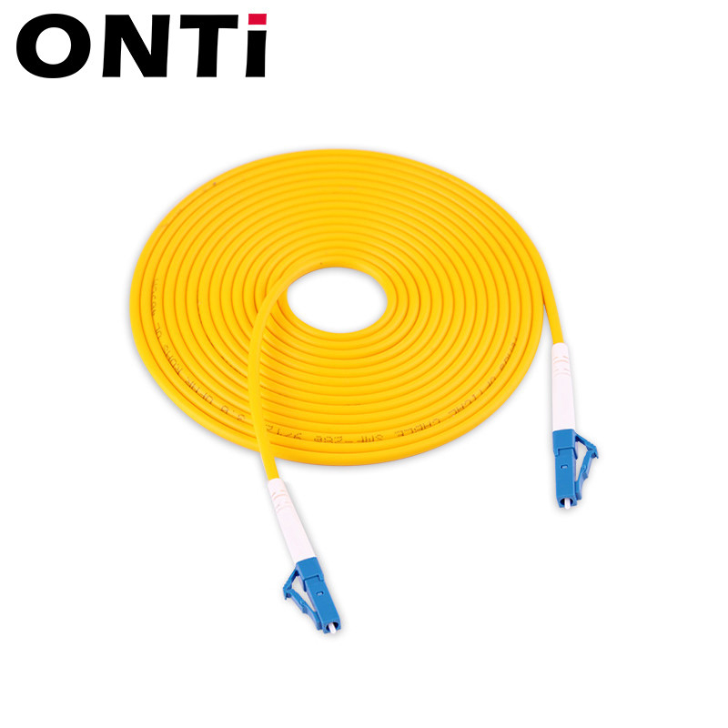 ONTi Yellow 20M 30M Fiber LC Patch Cord Fiber Optical Cable 2 0mm