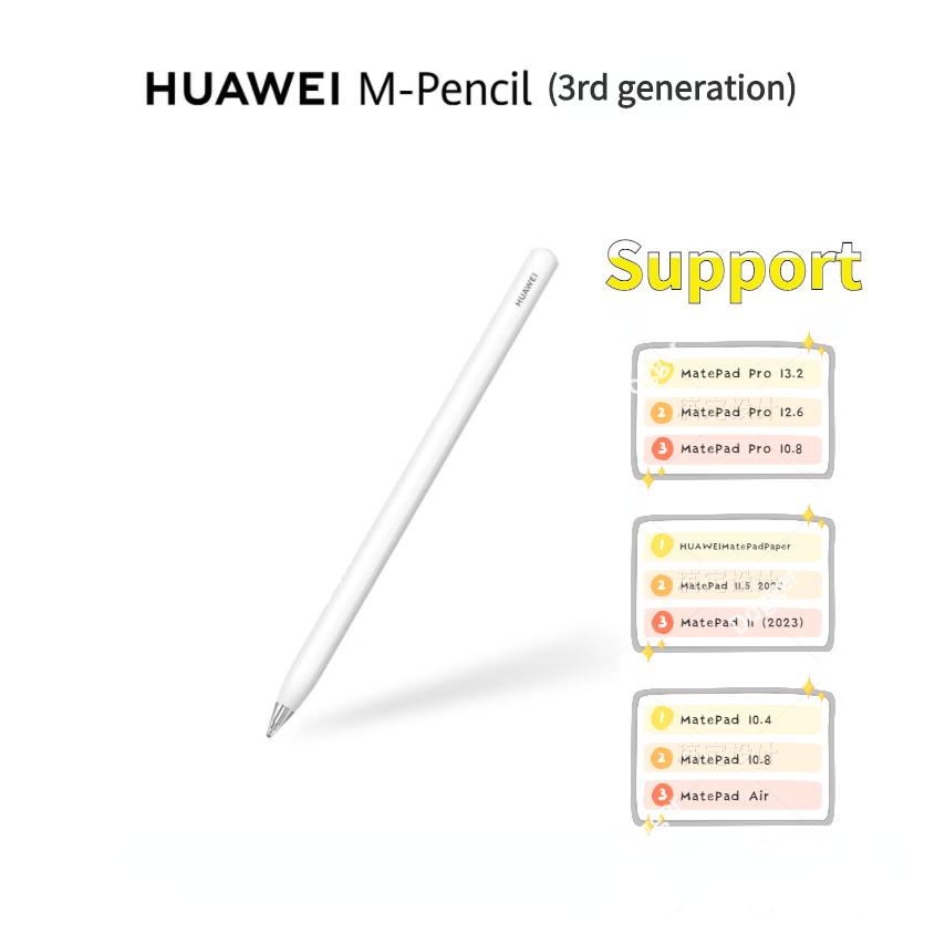 100 Original HUAWEI M Pencil 3rd Generation 2023 White Touch Pen For