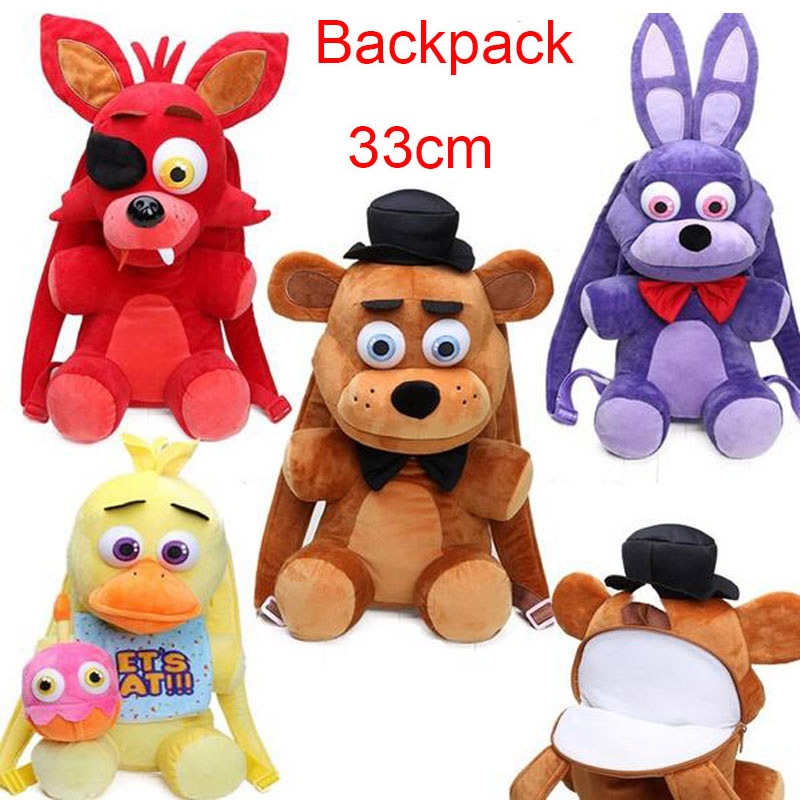 33cm Five Nights At Freddy S Plush Backpack FNAF Backpack Freddy Chica