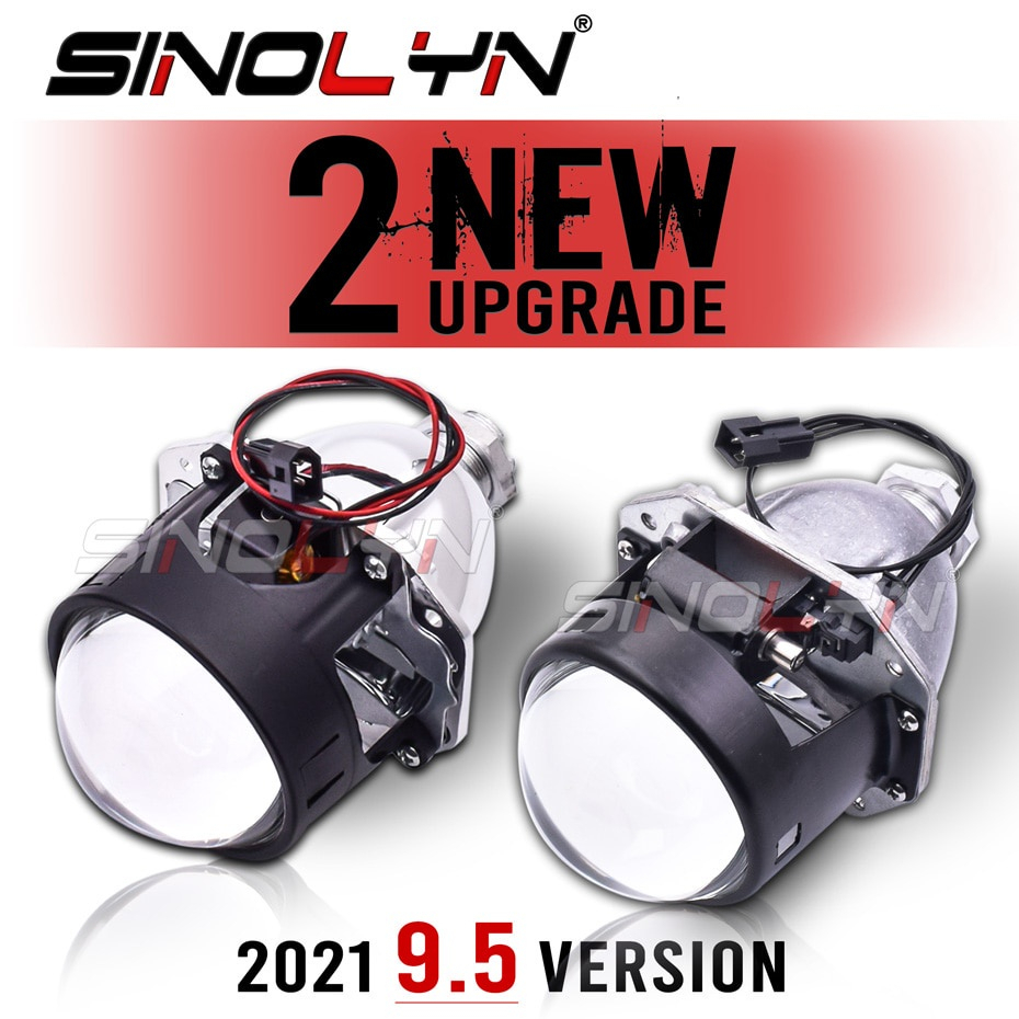 Sinolyn 9 5 Version Bi Xenon Projector Lenses For H4 H7 Headlight 2 5