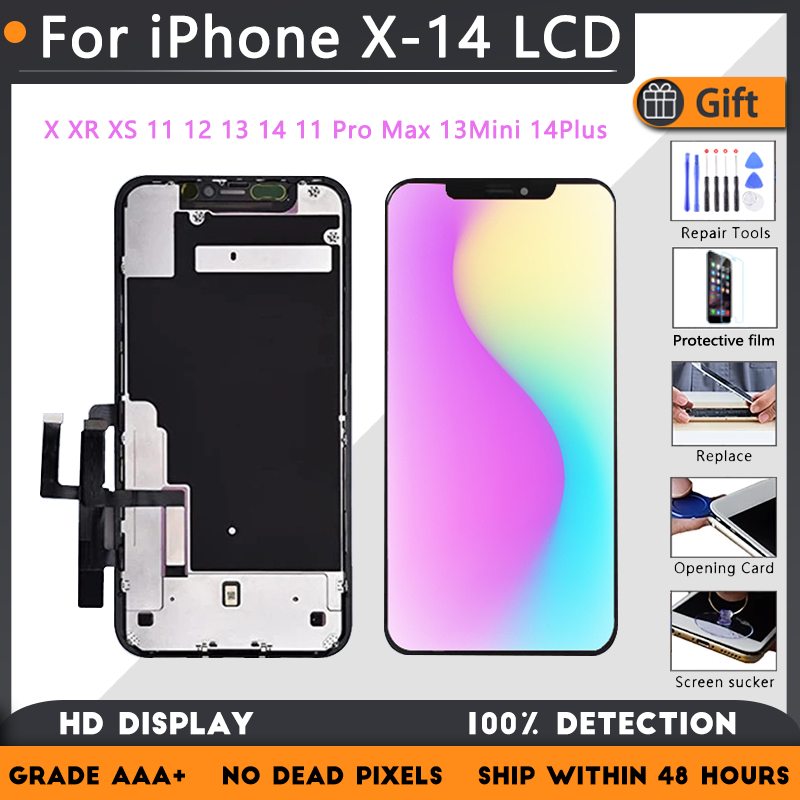 OLED Display For IPhone X XR XS 11 12 13 14 11 Pro Max 13Mini 14Plus