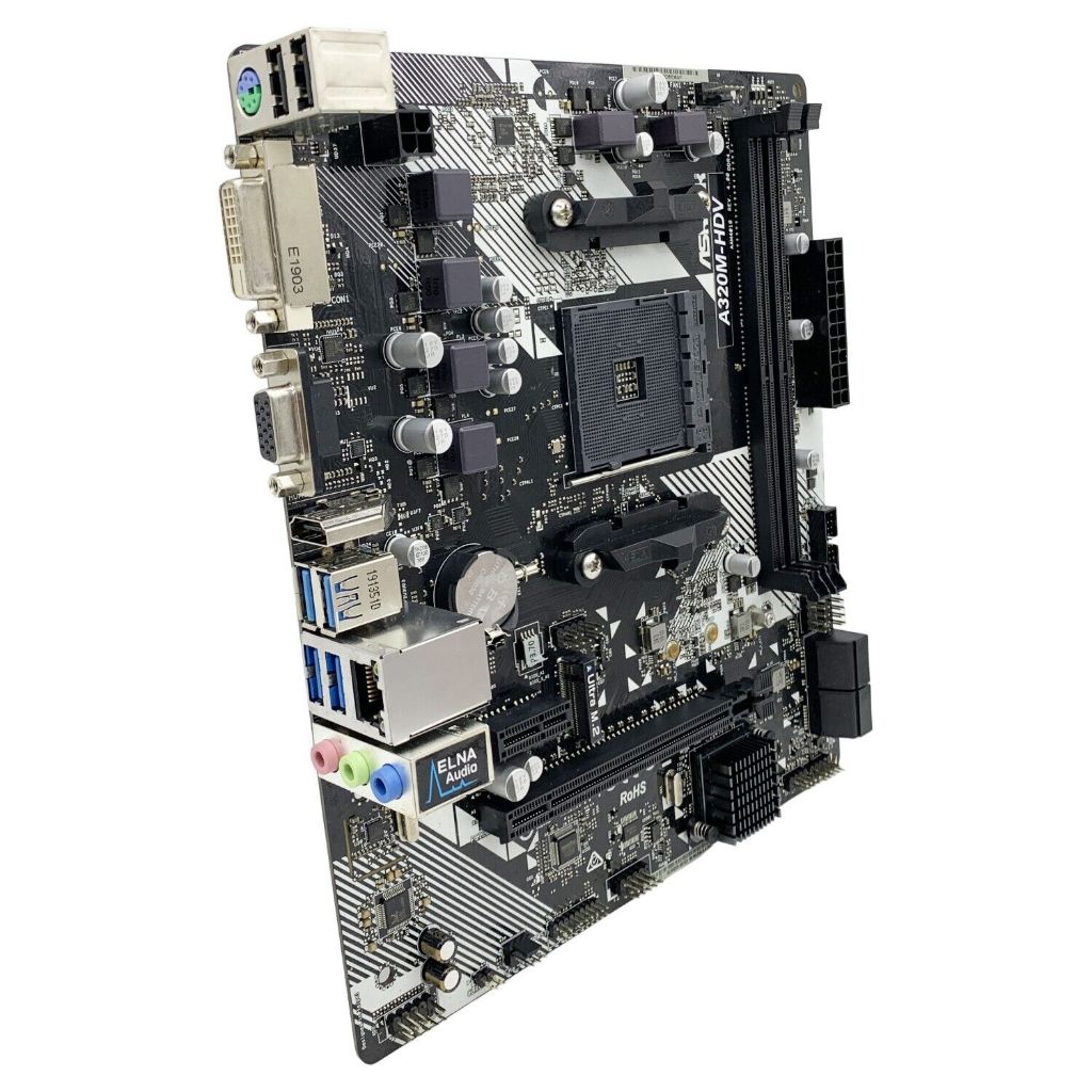 ASRock A320M HDV R4 0 Motherboard M ATX AMD A320 AM4 DDR4 32GB SATA3