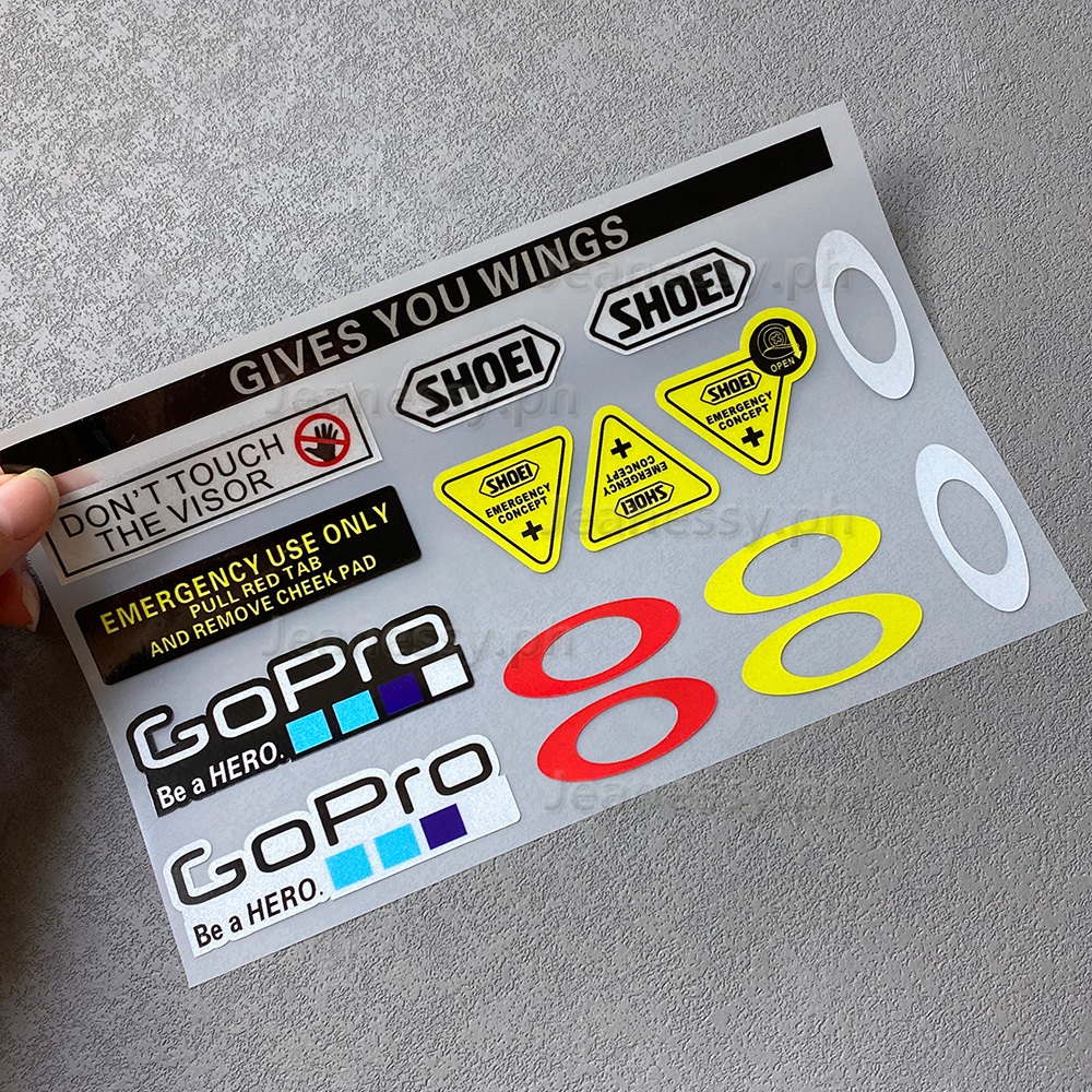 In Stock Reflective Sticker MotoGP Racer Triangle Shoei Helmet Lens