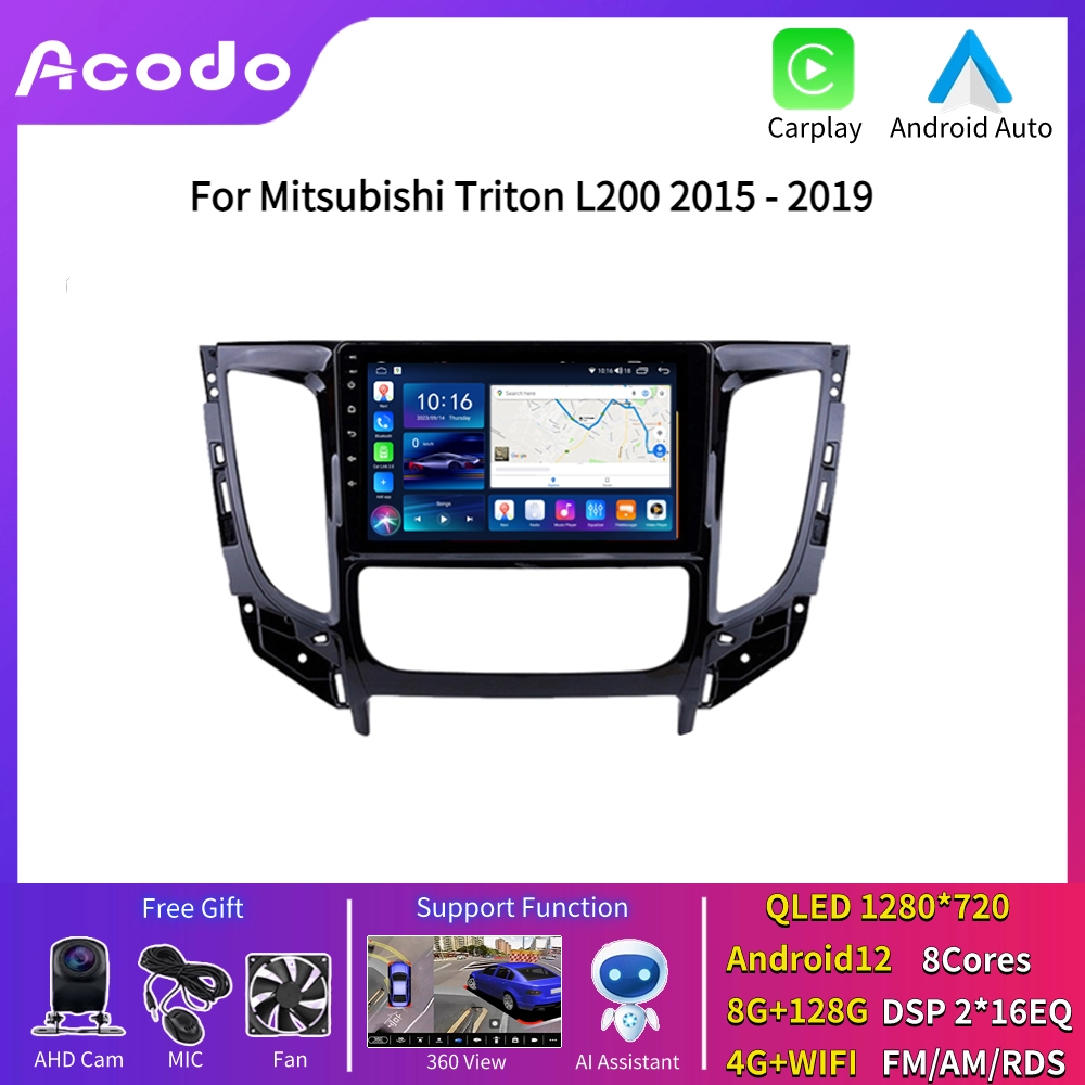 Acodo For Mitsubishi Triton Android Car Stereo Support Carplay