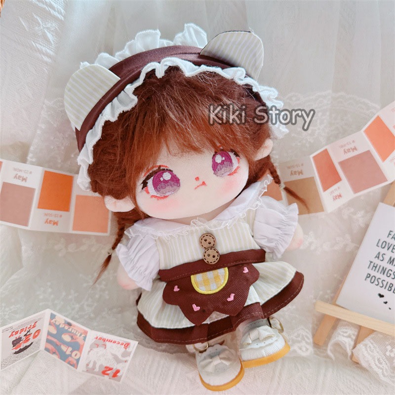 Genuine Cm Cotton Doll Clothes Coffee Shop Maid Dress Lolita Dress