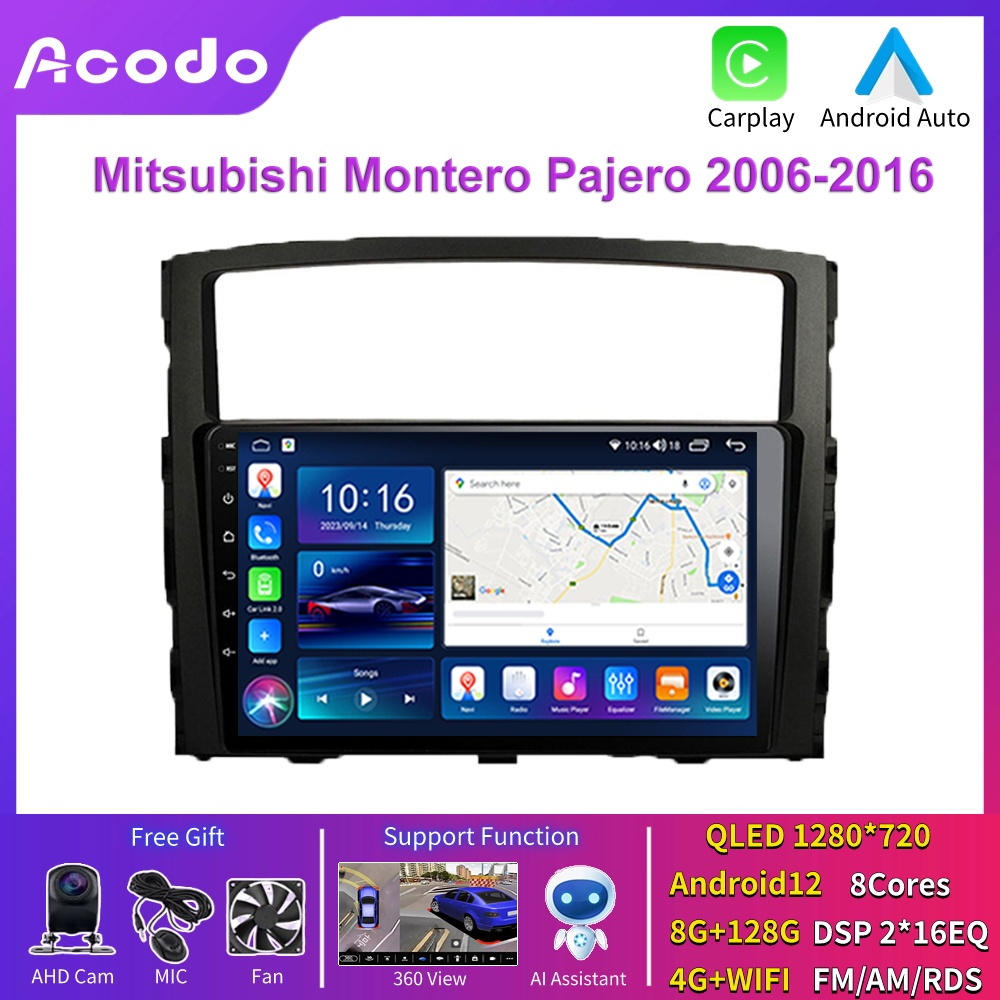 Acodo For Mitsubishi Montero Pajero Android Car Stereo