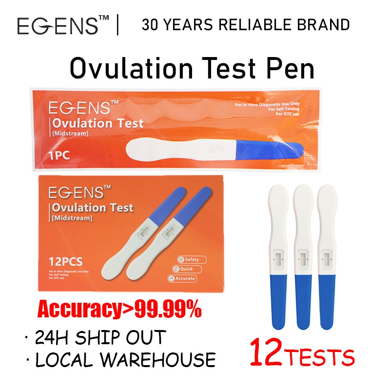 H Ship Out Egens Tests Lh One Step Ovulation Test Kit Midstream